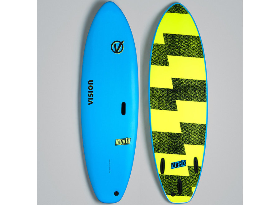 Mysto Surfboard Cyan Flash Green 6’0