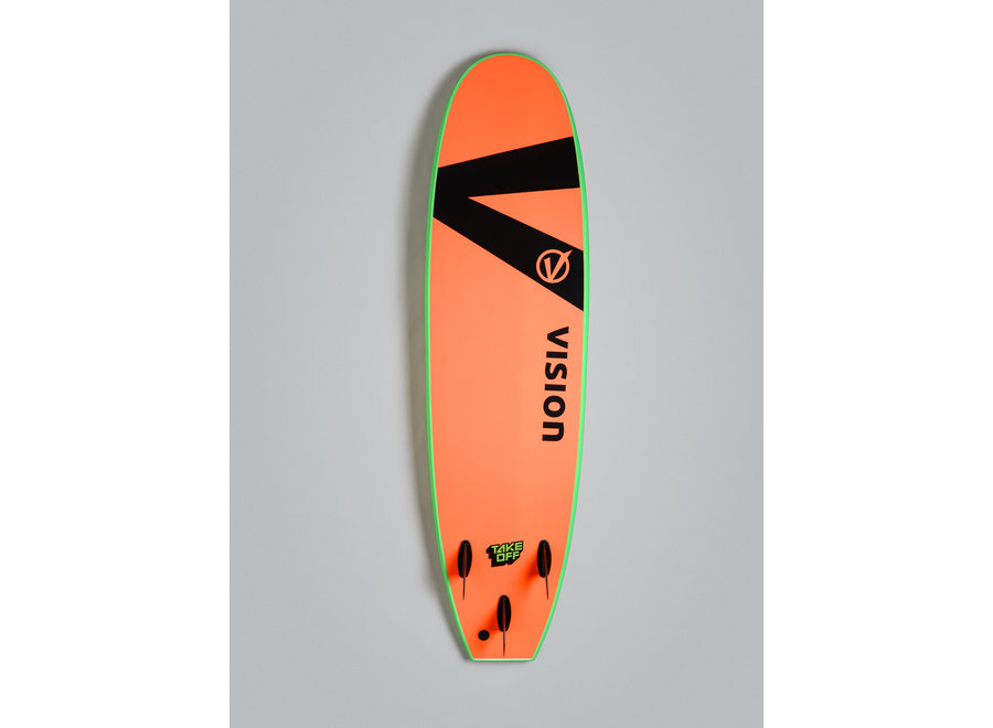 Vision Take Off Surfboard Lime 8’0