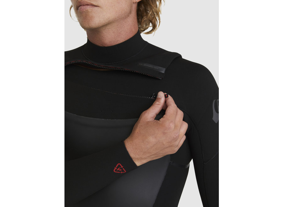 Quiksilver Marathon Sessions Wetsuit 4-3  Chest Zip Black