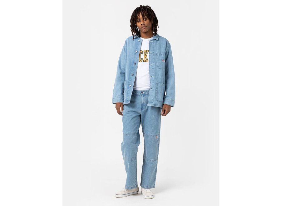 Double Knee Denim Pant Light Wash