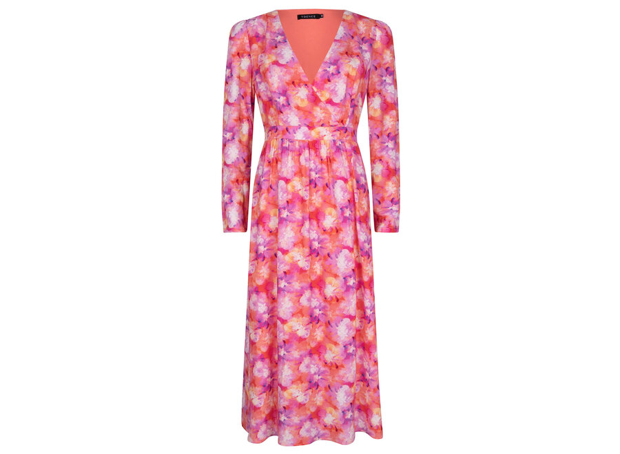 Ydence Dress Rhode Peach Print