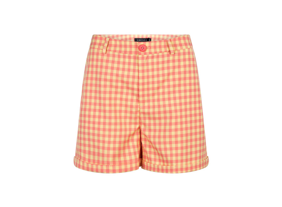 Vivian Short Pink Check