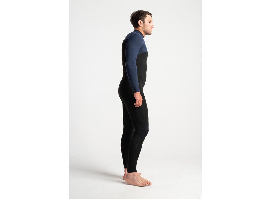 C-Skins Session Wetsuit 4-3 Chest Zip Black Blue