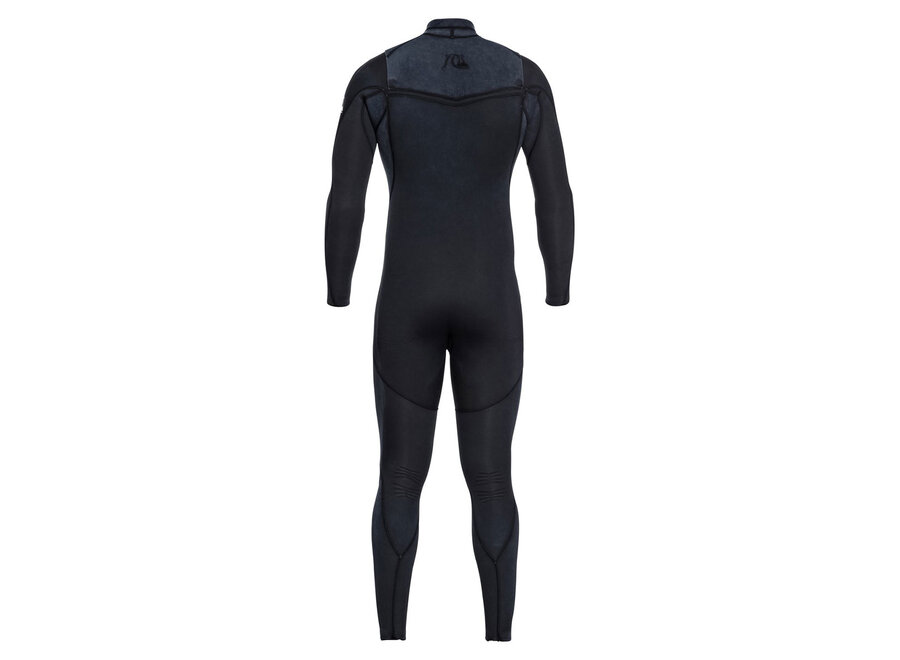 Quiksilver Highline Wetsuit 3-2  Chest Zip Black Washed