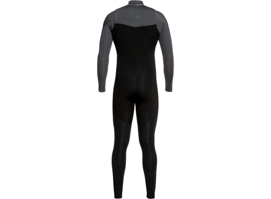 Quiksilver Highline Wetsuit 3-2  Chest Zip Jet Black Grey