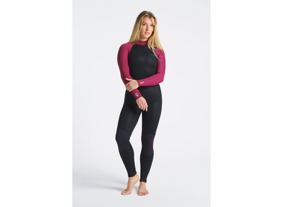 Surflite Wetsuit 4-3 Back Zip Raven Black Wine