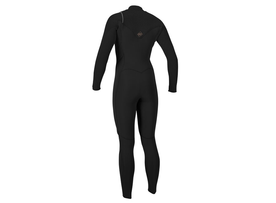 O'neill Hyperfreak Wetsuit 5/4+ Women Chest Zip Black 10