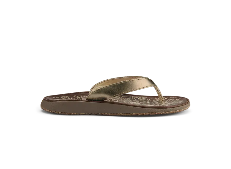 Olukai Paniolo Slipper Bronze/Dark Java