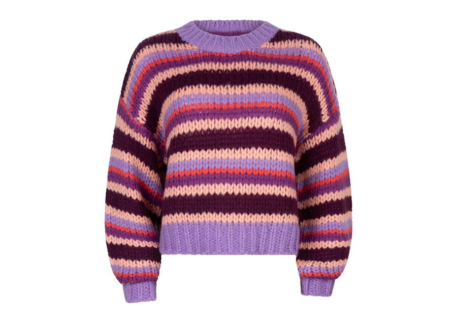 Ydence Knitted Sweater Meggie Pink/Purple