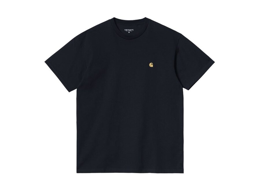 Carhartt WIP S/S Chase T-Shirt  Dark Navy / Gold