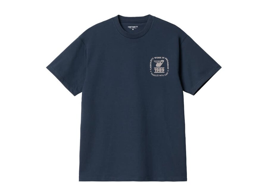 Carhartt WIP S/S Stamp State T-Shirt Blue / Grey