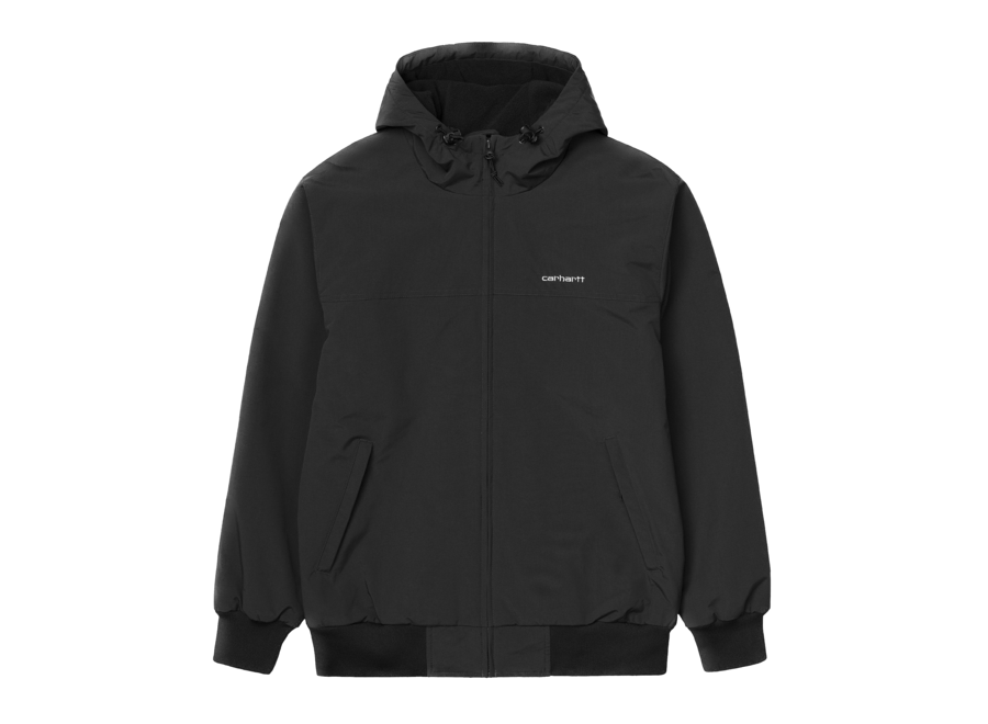 Carhartt WIP Hooded Sail Jacket Black / White