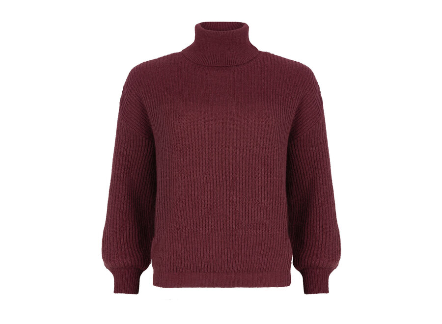 Knitted Sweater Karlijn Wine Red