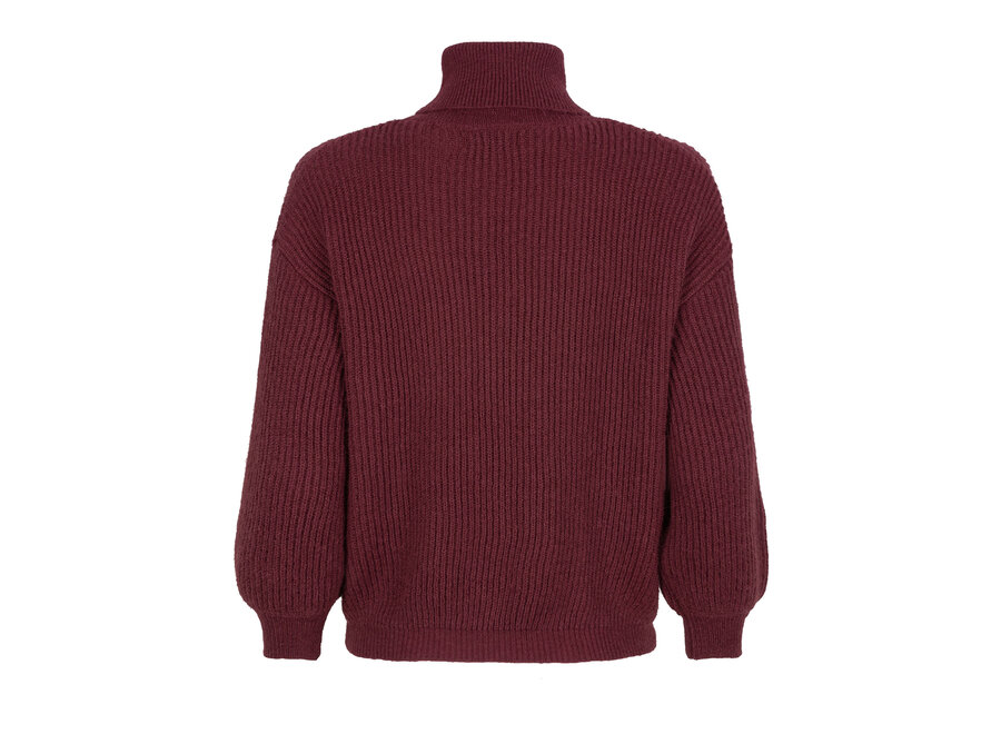Ydence Knitted Sweater Karlijn Wine Red