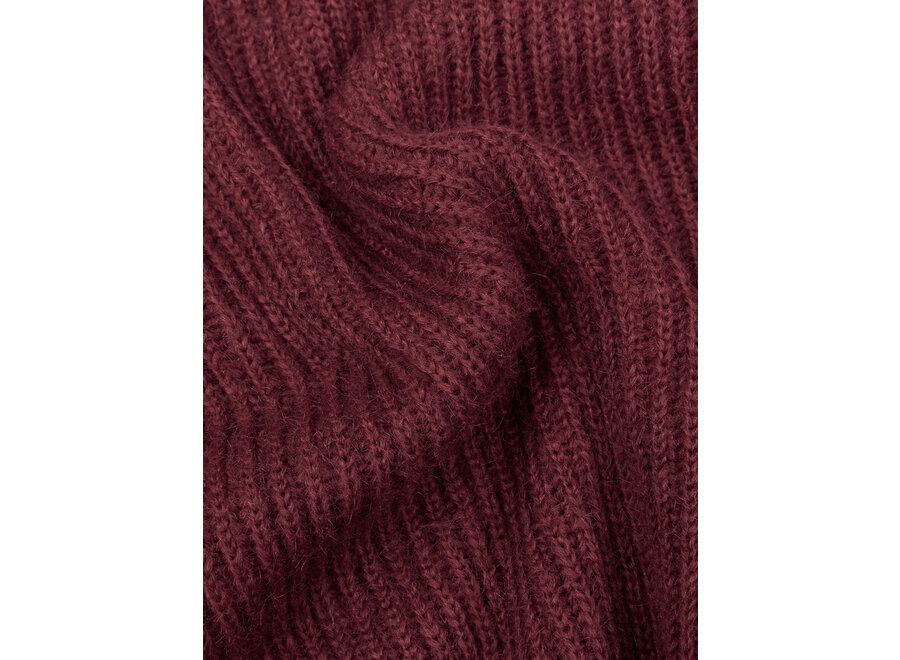 Ydence Knitted Sweater Karlijn Wine Red