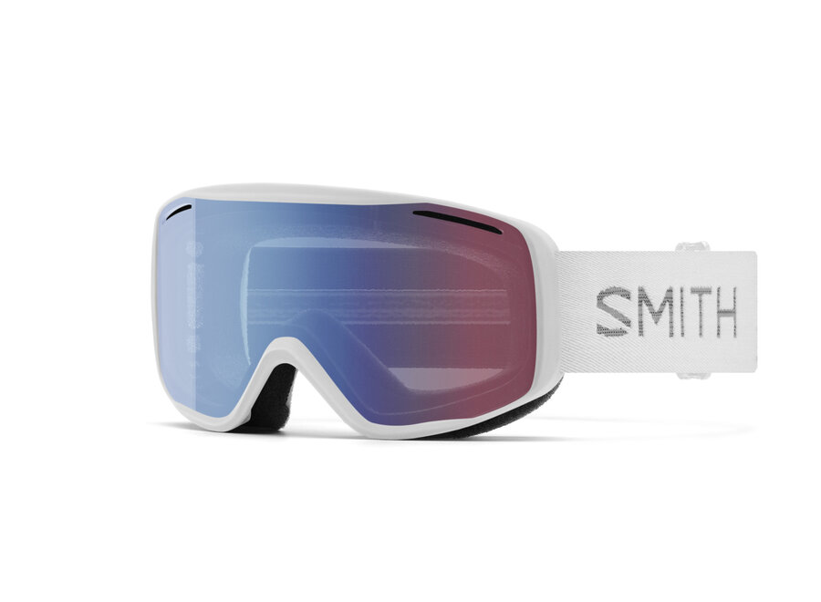 Smith Rally Goggle White Chunky Blue Sensor Mirror Antifog