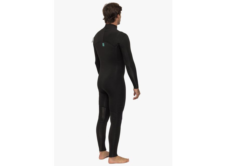 Vissla New Seas 4-3 V Zip Wetsuit Black