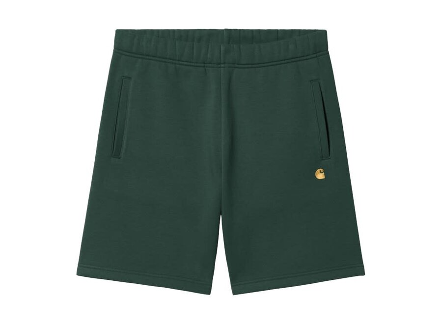 Carhartt WIP Chase Sweat Short Discovery Green/Gold XL