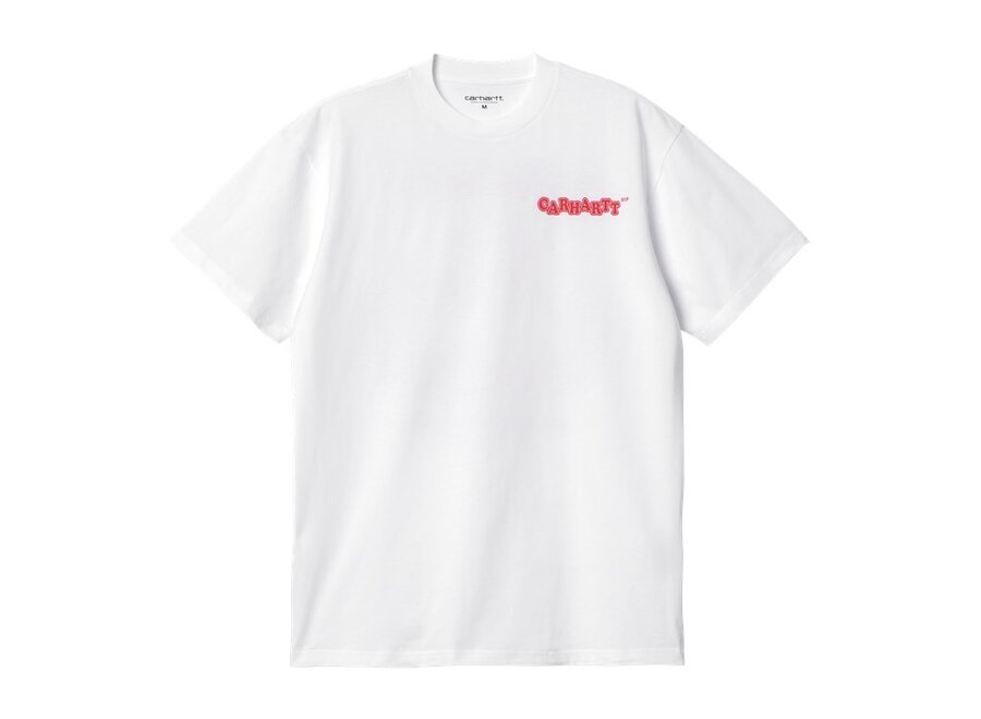 Carhartt WIP S/S Fast Food T-Shirt White/Red