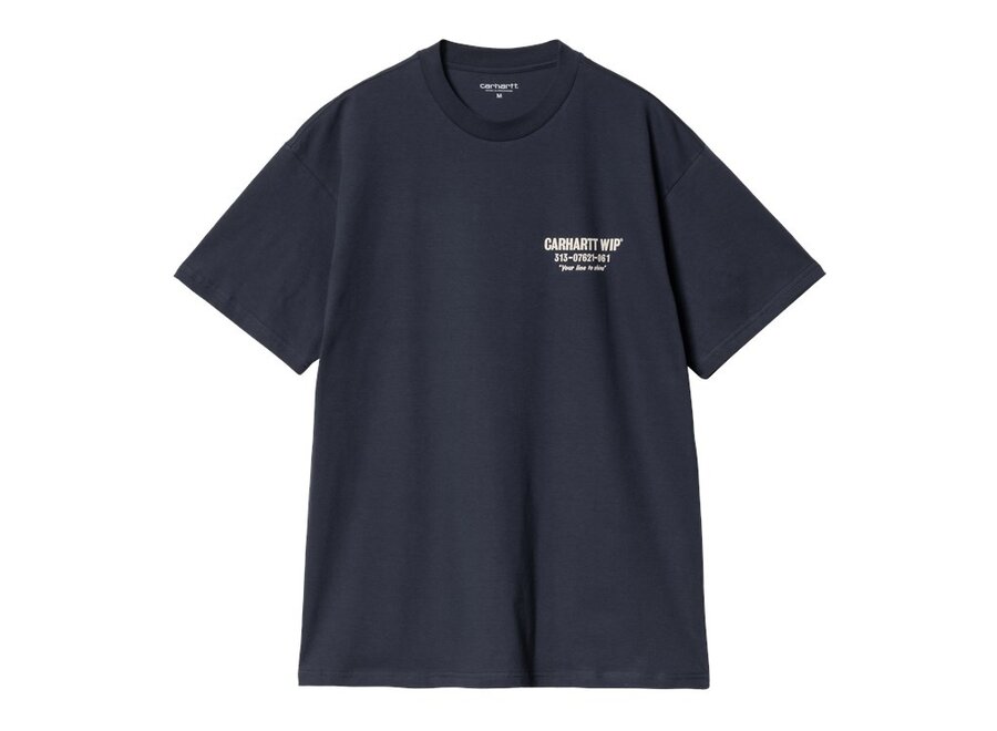 Carhartt WIP S/S Less Troubles T-Shirt Blue/Wax