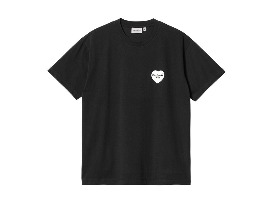 S/S Heart Bandana T-Shirt Black/White