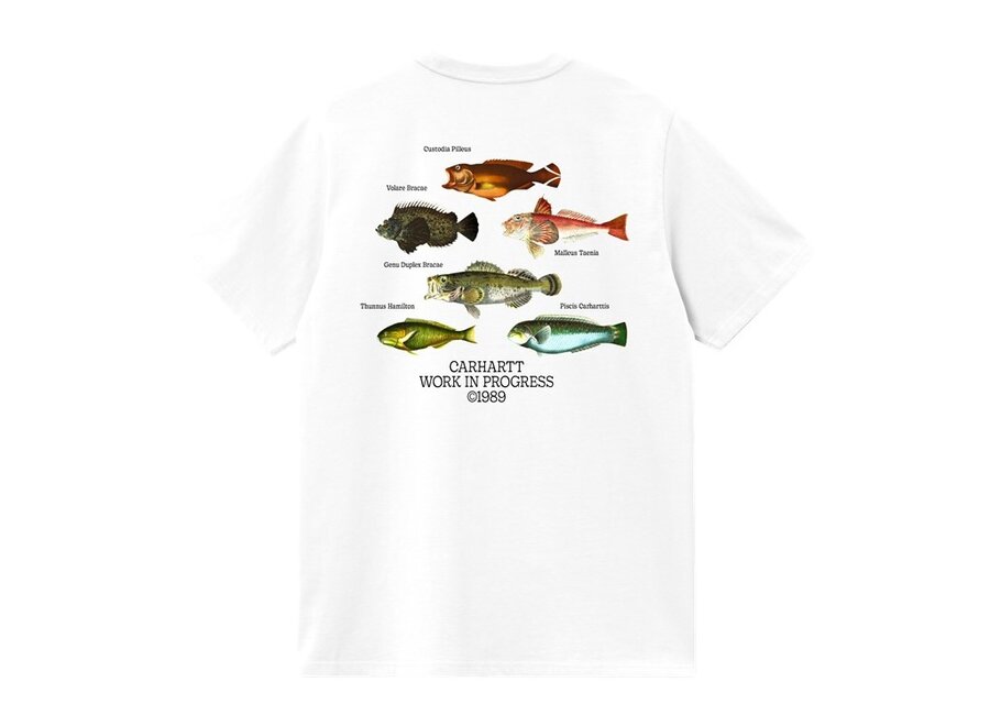 Carhartt WIP S/S Fish T-Shirt White