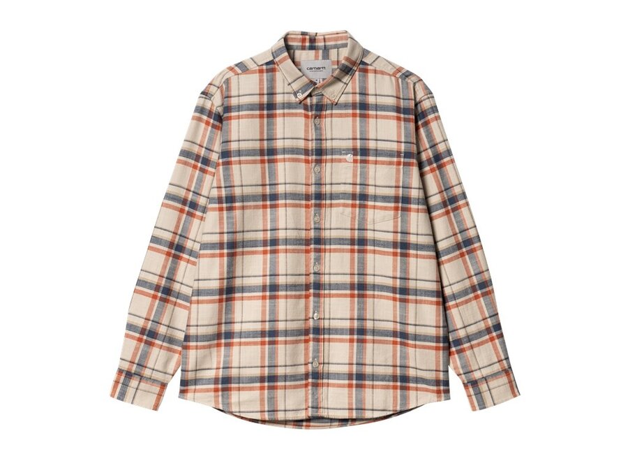 Carhartt WIP L/S Swenson Shirt Swenson Check, Tonic