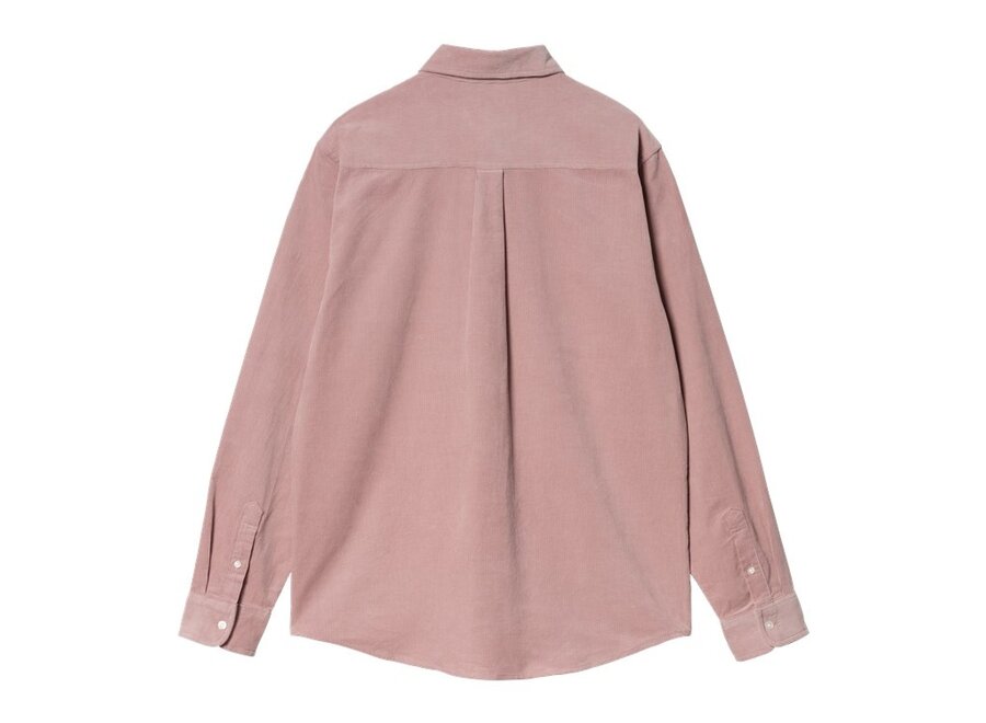 Carhartt WIP L/S Madison Fine Cord Shirt Glassy Pink/Wax