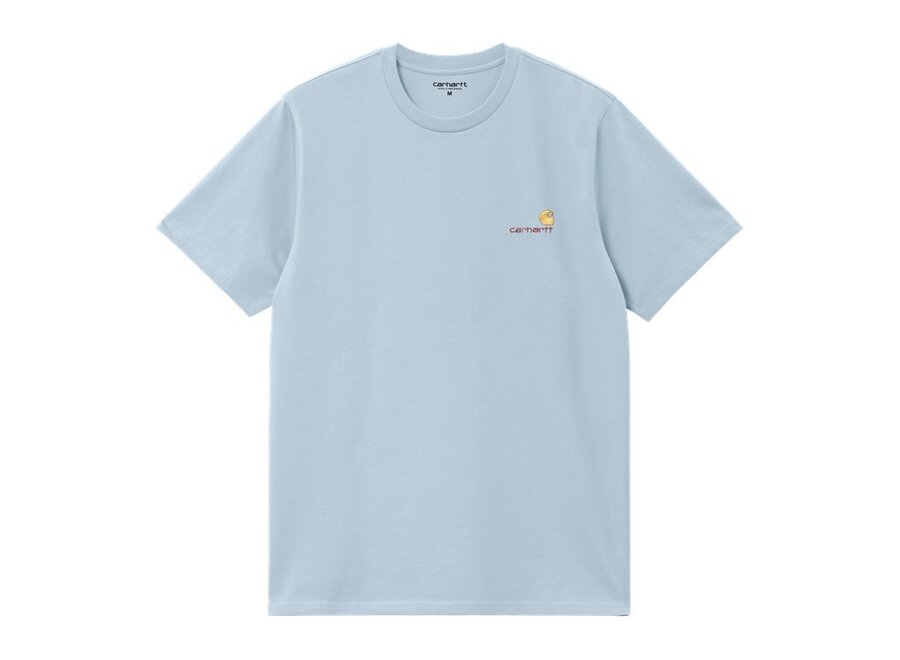 S/S American Script T-Shirt Frosted Blue