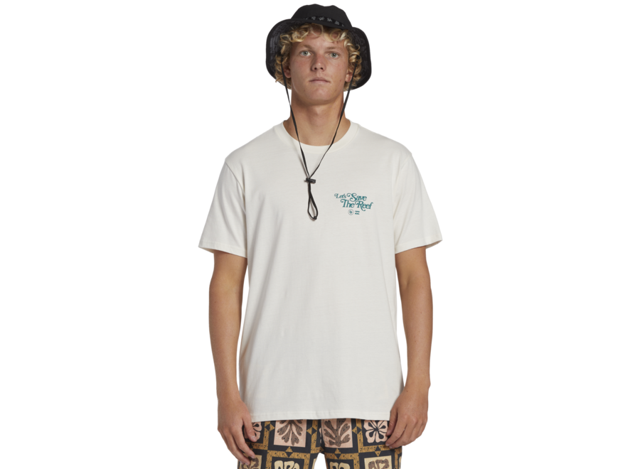 Billabong Coral Gardeners Lets Save The Reef S/S Off White