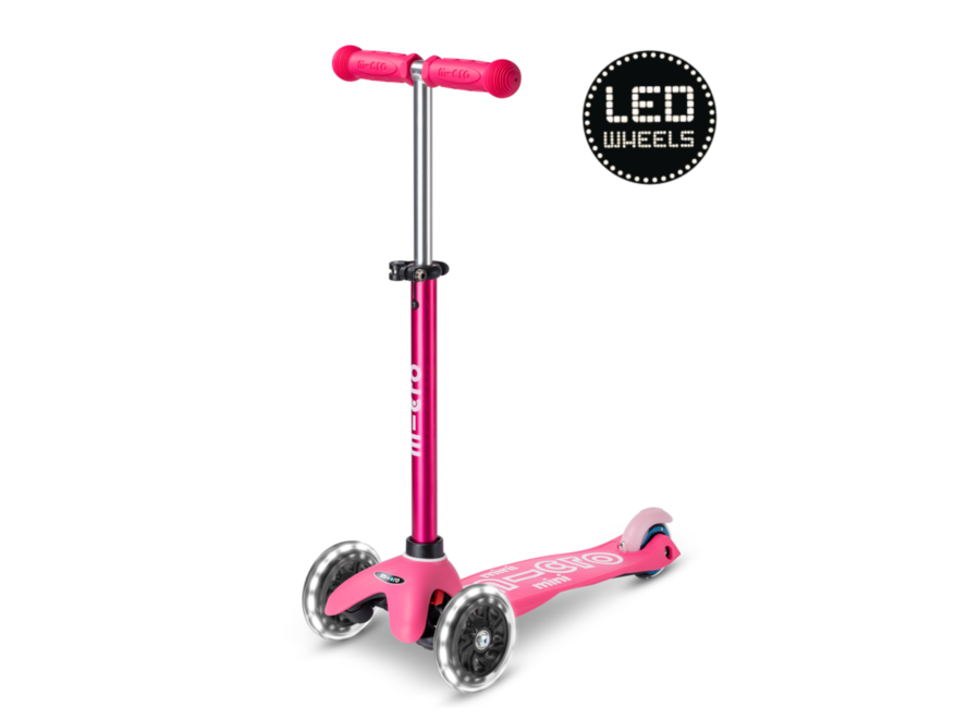 Micro Mobility Mini Micro Step Deluxe Roze Led