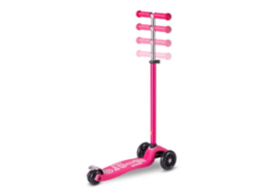 Micro Mobility Maxi Micro Step Deluxe Led Roze