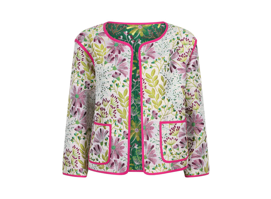 Jacket Yasmin Fuchsia/Green