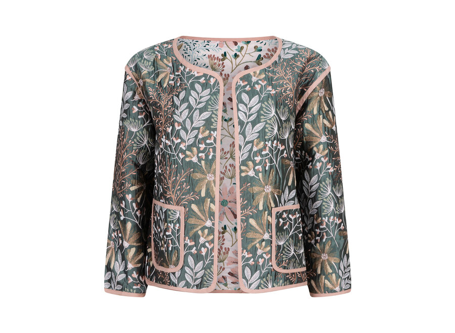 Jacket Yasmin Sage Green/Peach