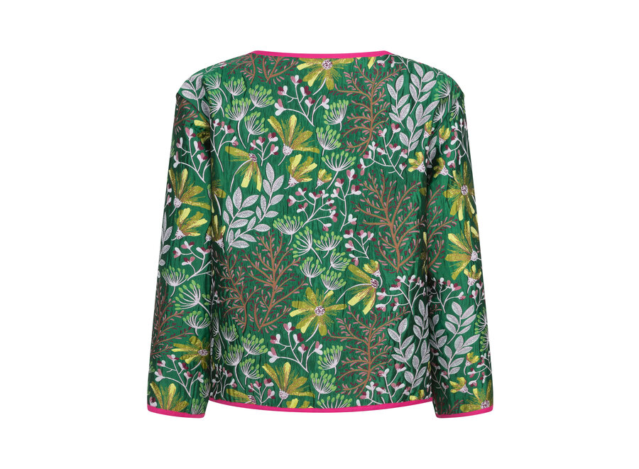 Ydence Jacket Yasmin Fuchsia/Green