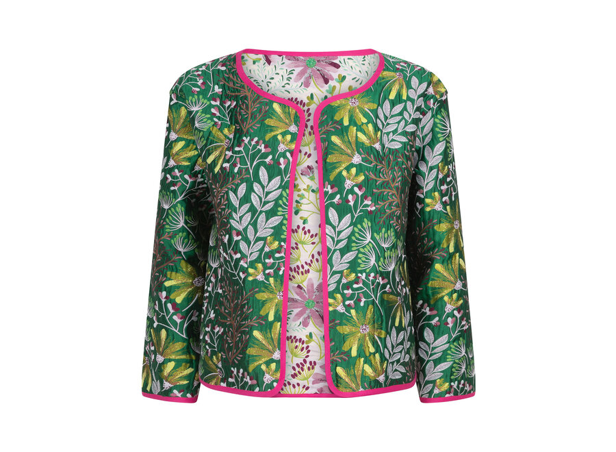 Ydence Jacket Yasmin Fuchsia/Green