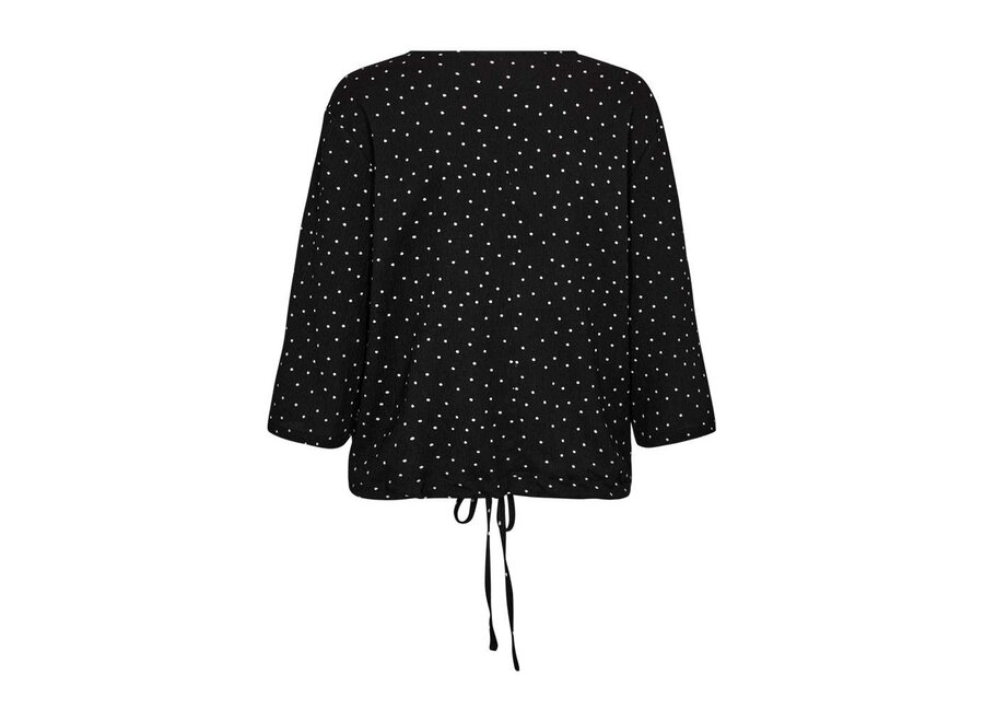 Freequent Augusta Blouse Black W. Tofu