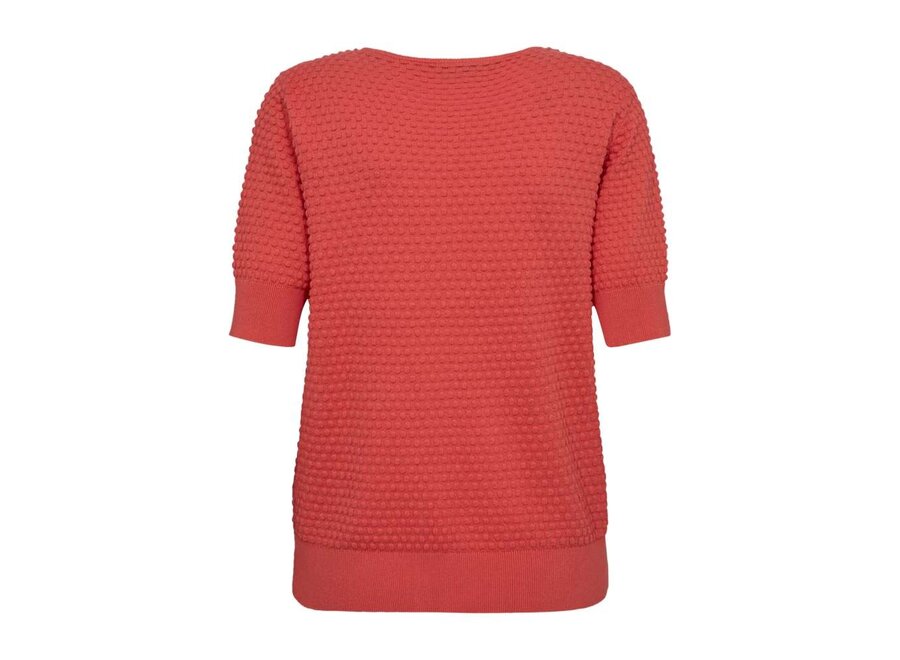 Freequent Dodo Pullover Dottie S/S Hot Coral