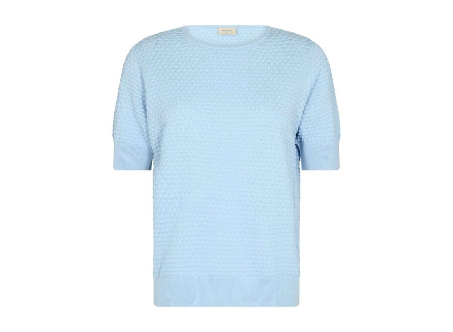 Freequent Dodo Pullover Dottie S/S Chambray Blue