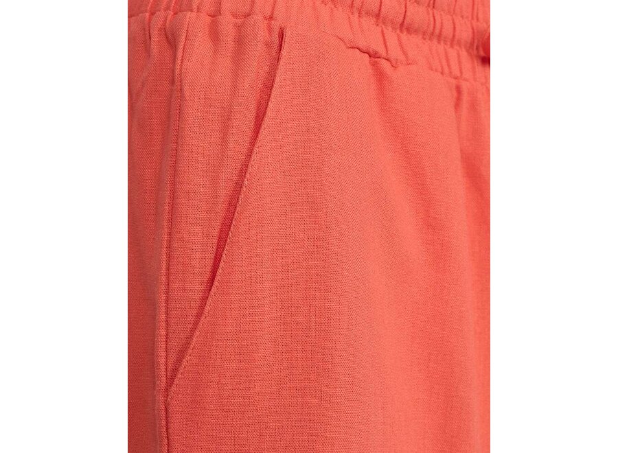 Freequent Lava Ankle Pants Hot Coral