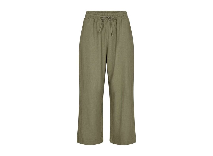 Freequent Lava Ankle Pants Deep Lichen Green