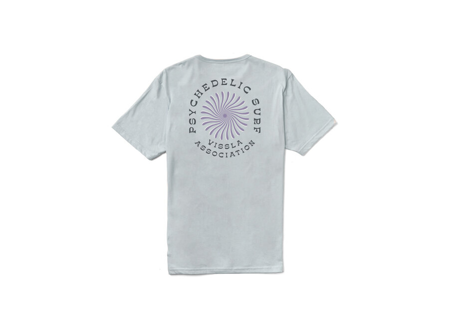 Vissla Psycho Surf Organic Pocket T-shirt Grey Mist