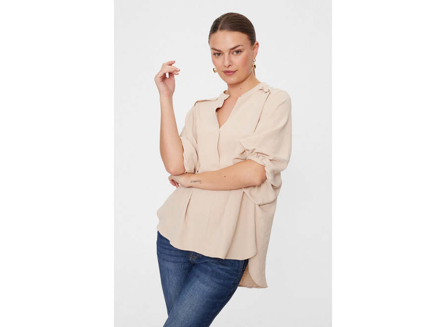 Freequent Tulip Blouse Simply Taupe