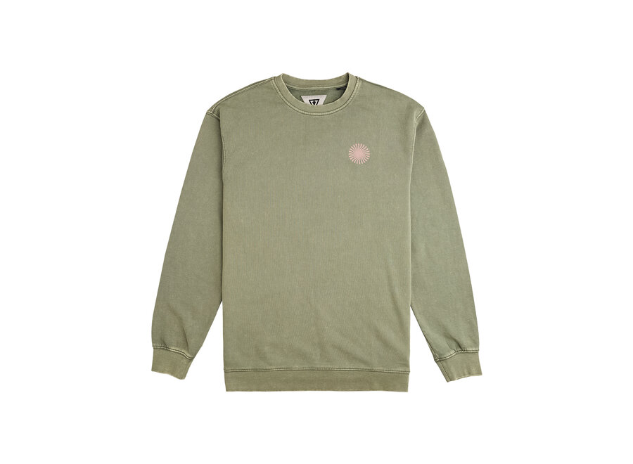 Vissla Psycho Surf Crew Fleece Vintage Green