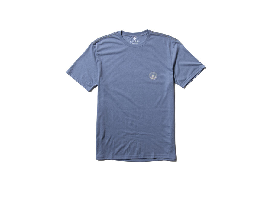 Surf Check Comp Lite Eco Performance T-shirt Harbor Blue Heat