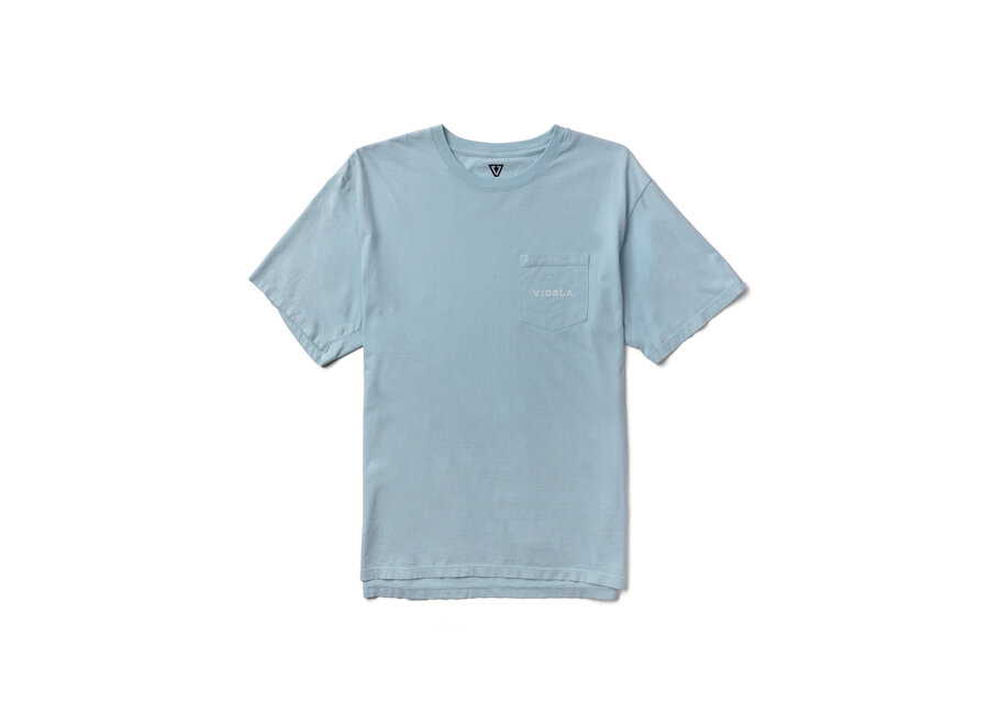 Vissla Out The Window Premium Pocket T-shirt Chambray