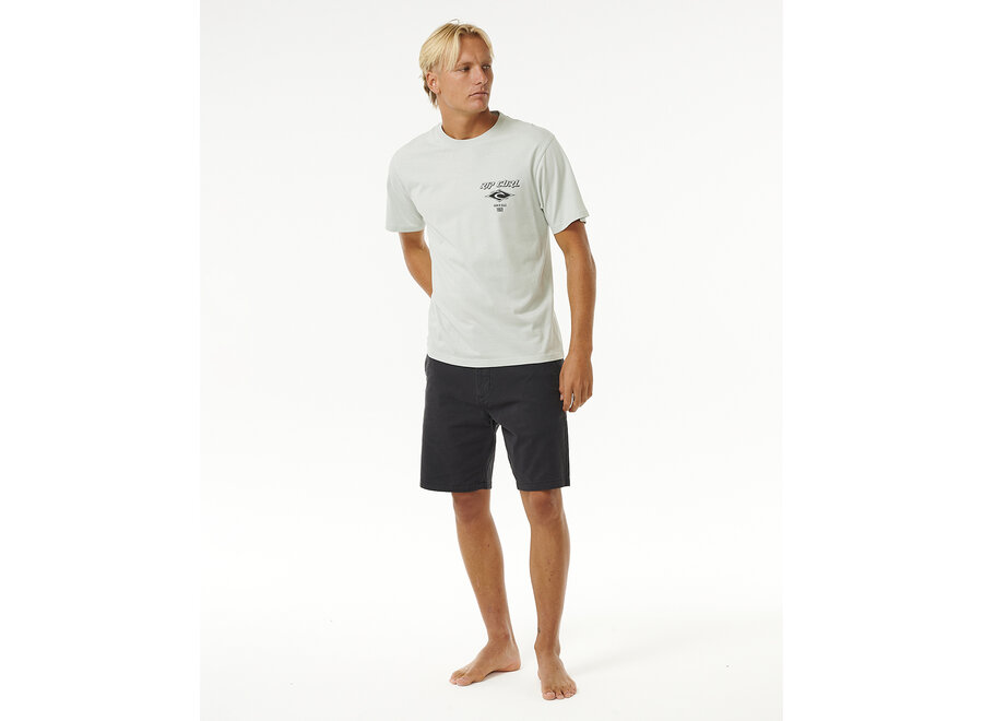 Rip Curl Fade Out Icon T-shirt Light Green