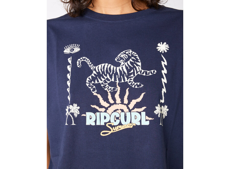 Rip Curl Jeffrey.S Cropped T-shirt Navy