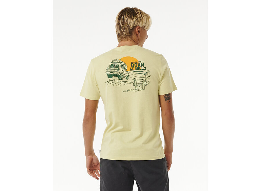 Rip Curl Keep On Trucking T-shirt Vintage Yellow