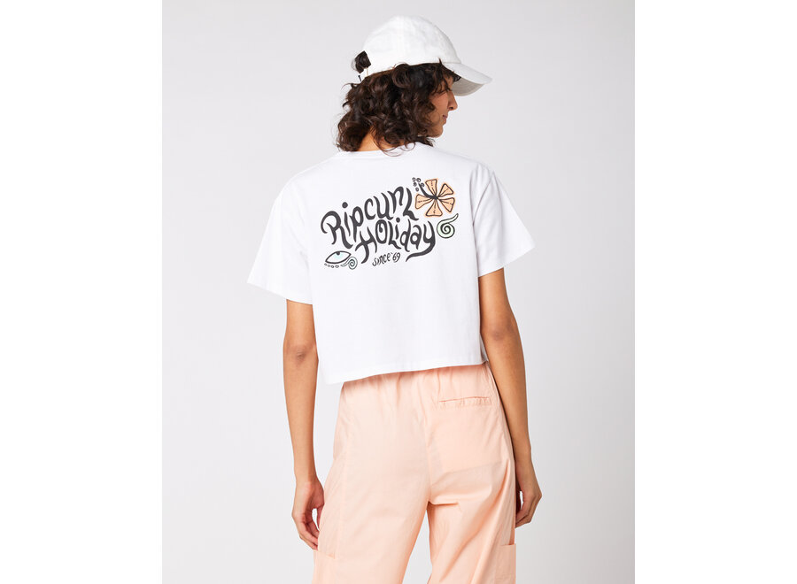 Rip Curl Paradiso Crop T-shirt White